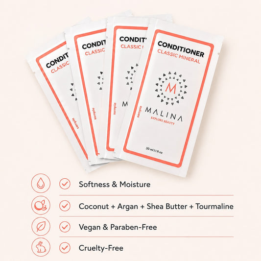 Malina Mineral  Conditioner Travel Packets - 4 pc