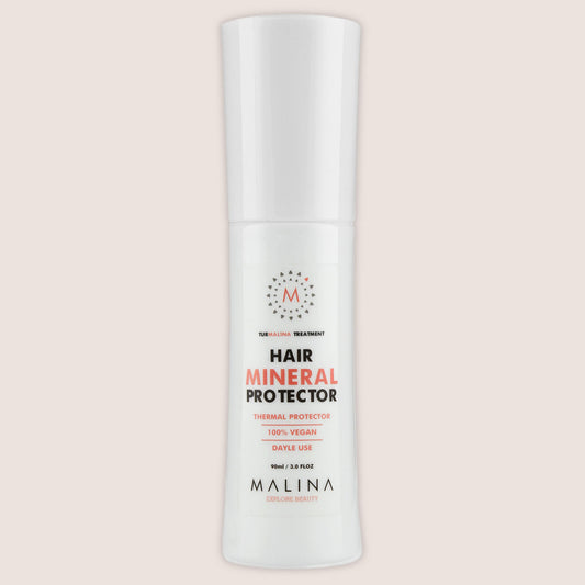 Malina Hair Mineral Protector front view - thermal protection, vegan, daily use