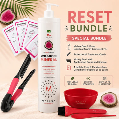 Malina One & Done Brazilian Keratin Reset Bundle