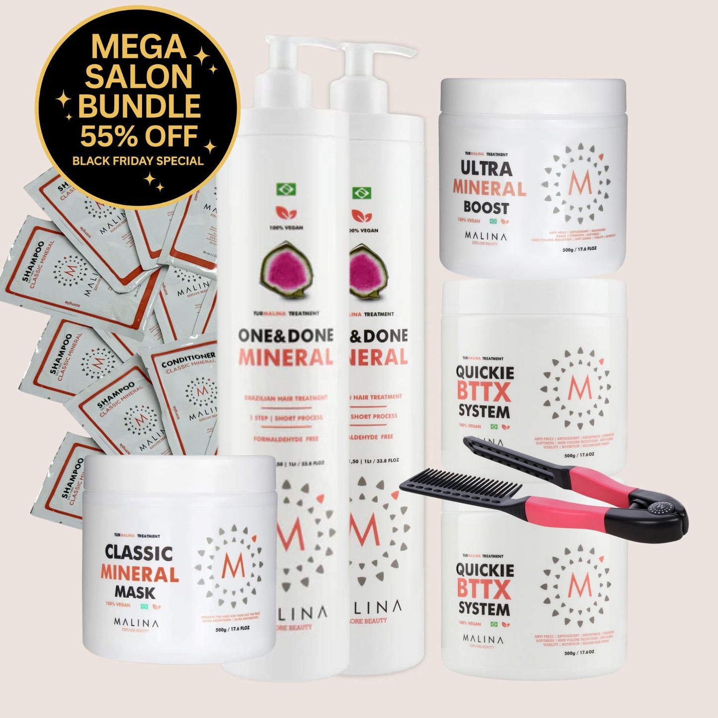 Malina Pro Smoothing & Repair Salon Bundle